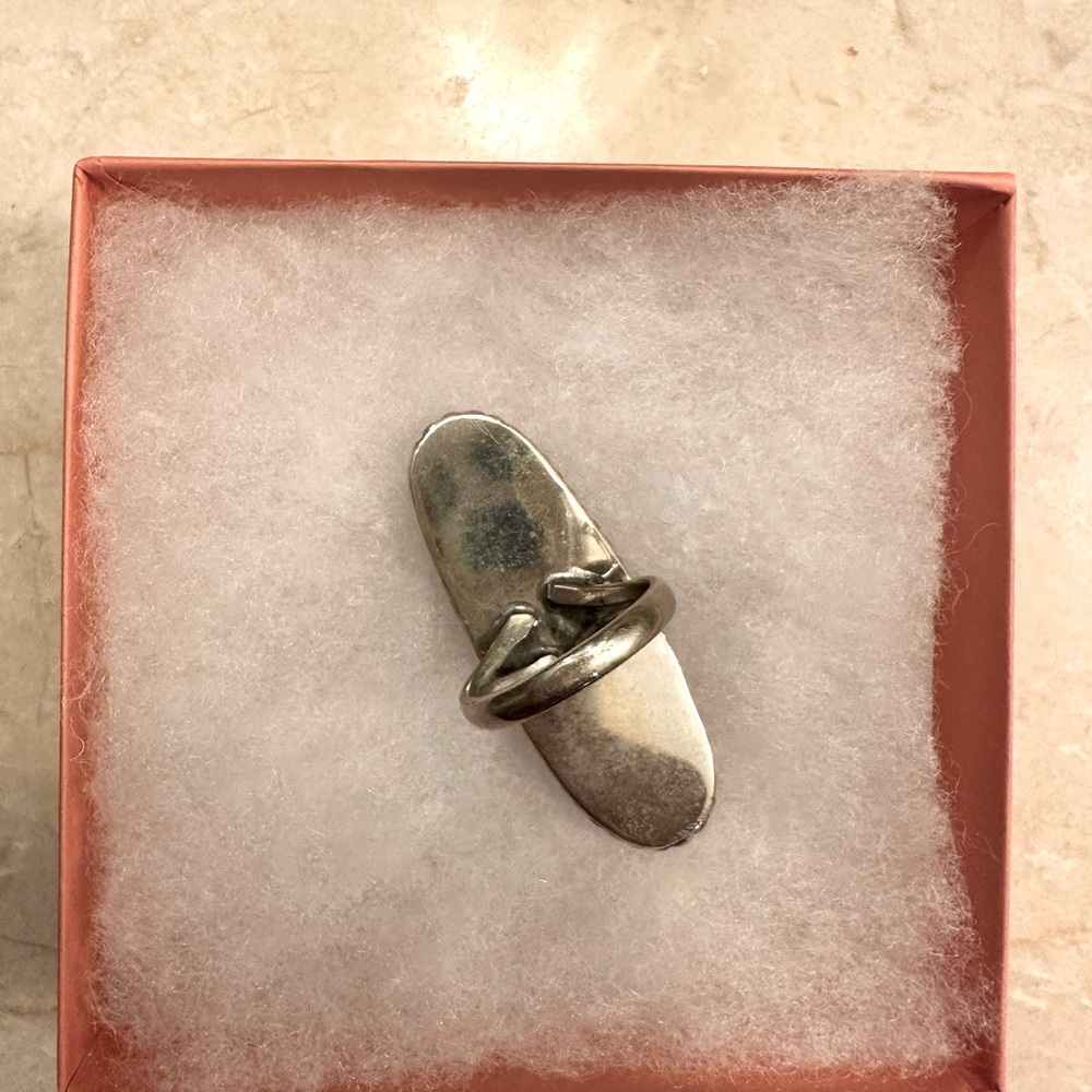 Gorgeous Mexican Silver Statement Ring - image 5